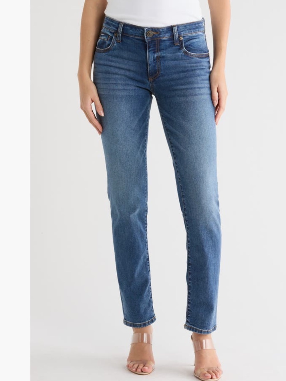 KUT from the Kloth Katy High-Rise Boyfriend Jeans Size 16 EUC